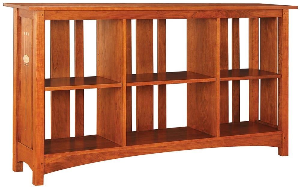 Stickley Harvey Ellis Collection 91567 SlattedBack Bookcase in Cherry